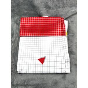 NEW Full House Cannon Royal Family Twin Flat Sheet Geometric Grid Graphic Mod